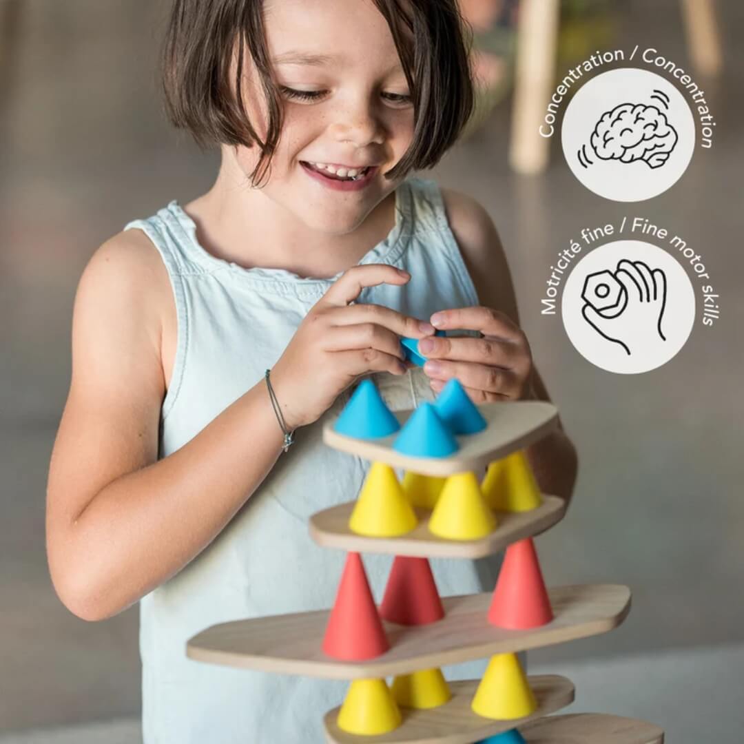 Janod Circuito De Bolas De Madera – 44 Piezas Con Puertas De Animales, Montable De Mil Formas Para Niños +2 Años (FSC)